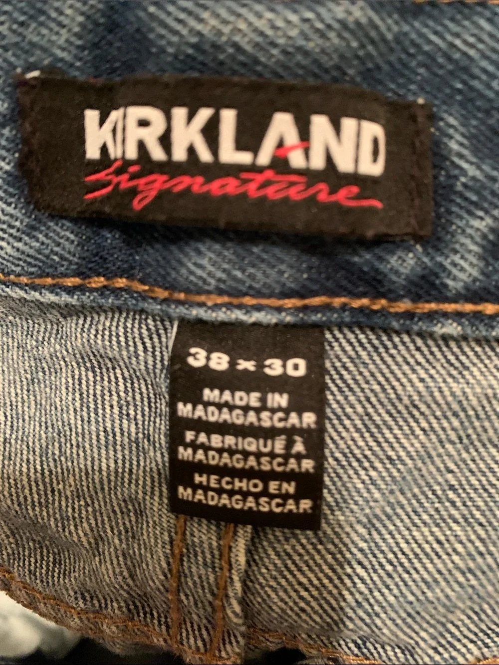 Kirkland Signature Men’s Dark Blue Straight Jeans